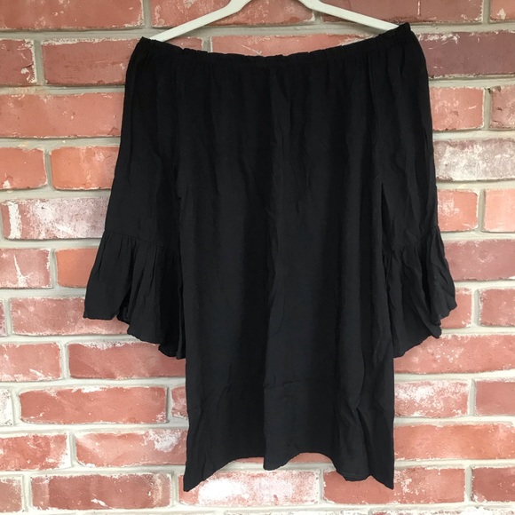 Off the Shoulders Black Dress (Could wear as top!) - Picture 4 of 7